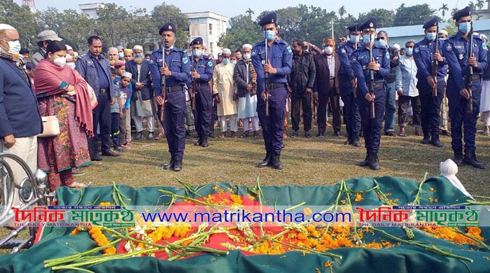 পাংশায় বীর মুক্তিযোদ্ধা আব্দুস সোবাহানের রাষ্ট্রীয় মর্যাদায় দাফন